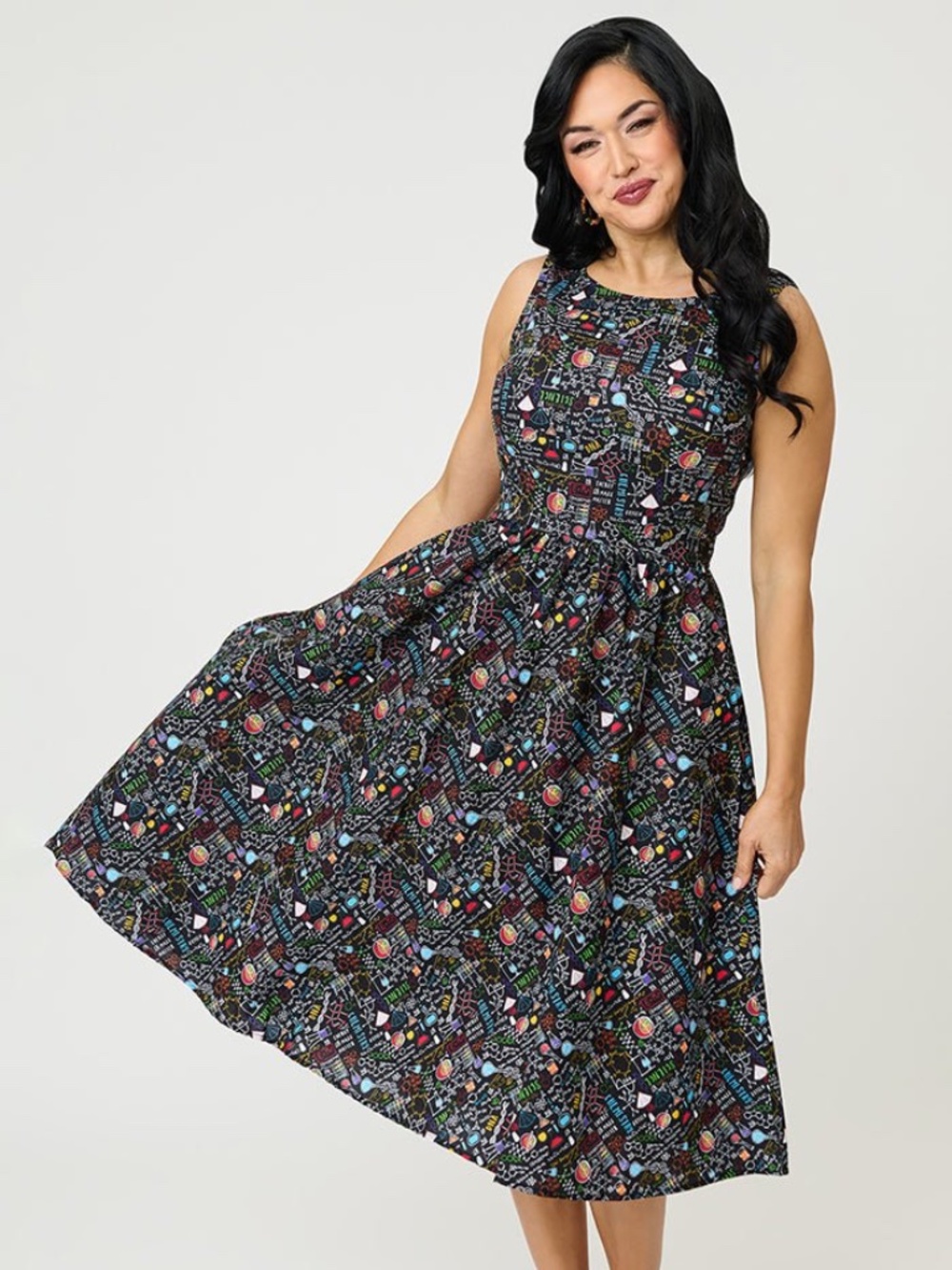 Retrolicious 1X Chemistry Teacher Dress NWT